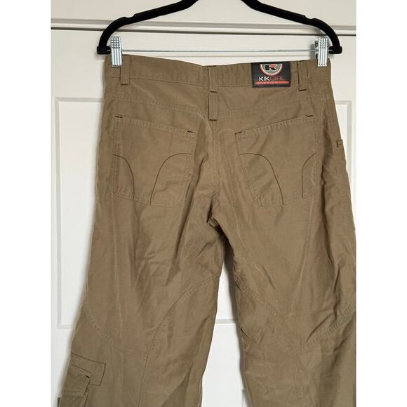 Rare KIKGIRL Vintage Straight-Leg Cargo Pants Brown Size 3 - Picture 9 of 10